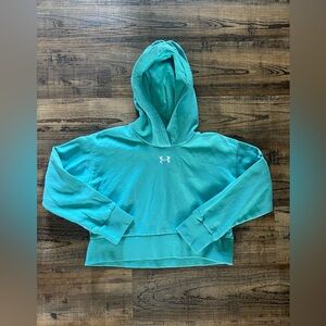 Under Armour Kids Teal Cropped Hoodie